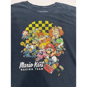Nintendo Mario Kart Racing Team Graphic T-shirt Men Adult Large Black